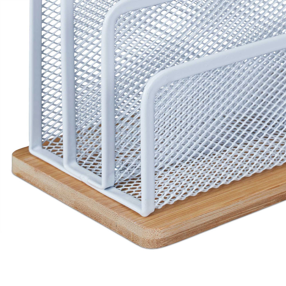 Letter holder Metal & Bamboo