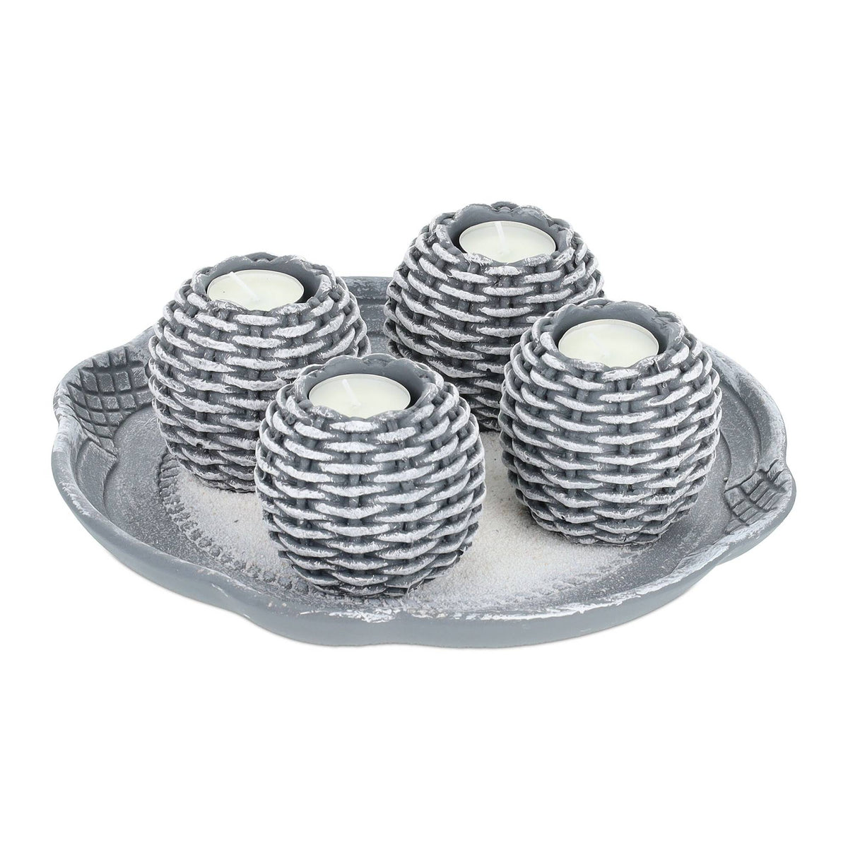 Light decoration with 4 tealight holders