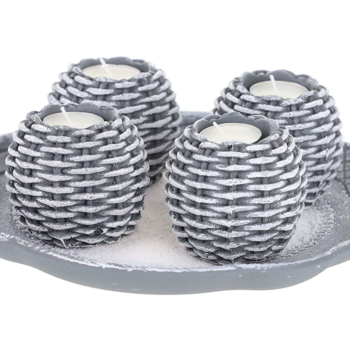 Light decoration with 4 tealight holders