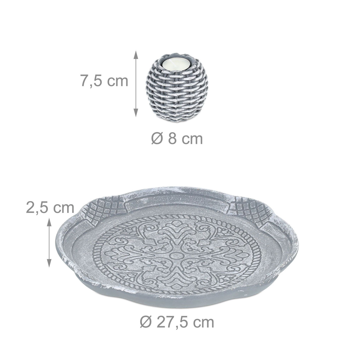 Light decoration with 4 tealight holders