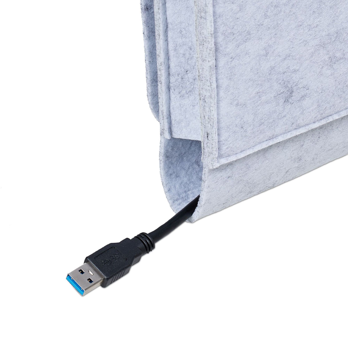 Light gray bed bag set of 2