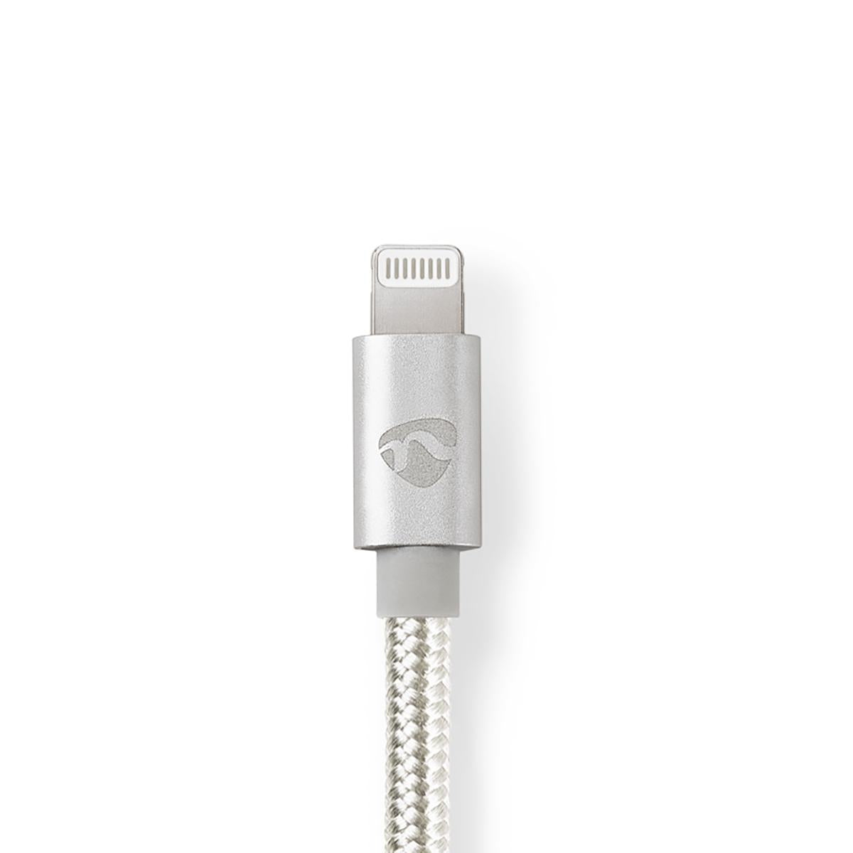 Lightning Adapter | Apple Lightning, 8-pin | 3.5 mm Male | Gold Plated | 1.00 m | Round | Nylon