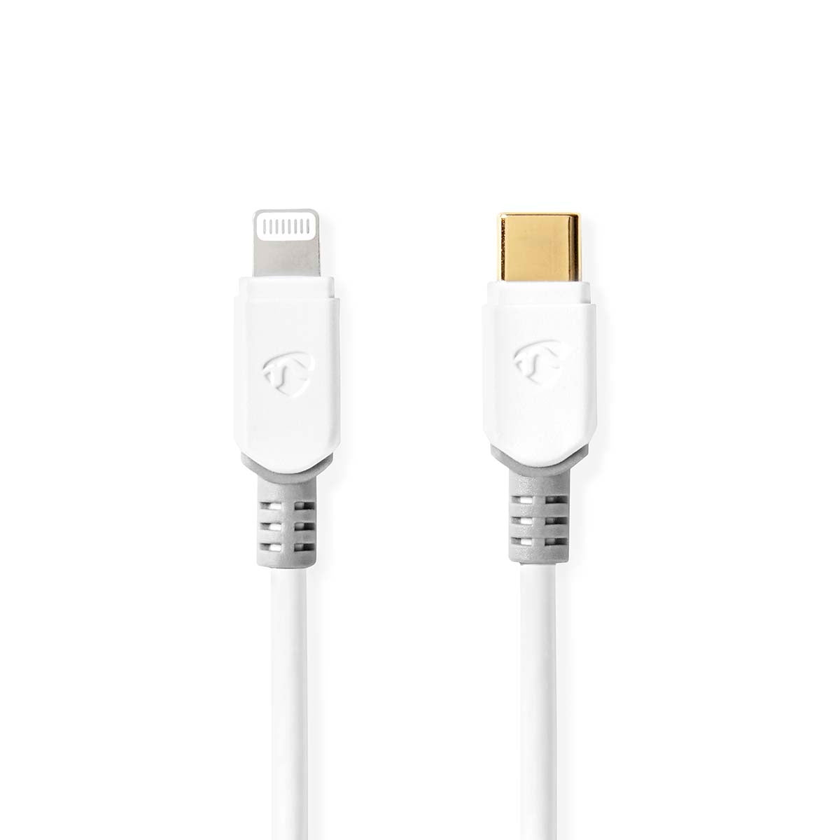 Lightning Cable | USB 2.0 | Apple Lightning, 8-pin | USB-C™ Male | 480 Mbps | Gold Plated | 1.00 m | Round | PVC | White | Box
