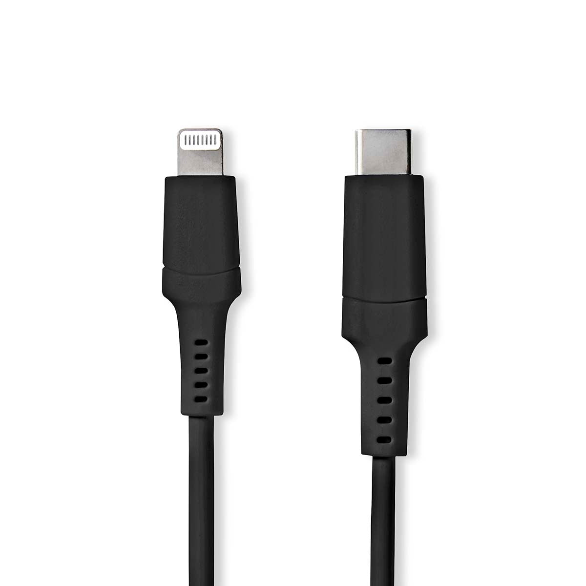 Lightning Cable | USB 2.0 | Apple Lightning, 8-pin | USB-C™ Male | 480 Mbps | Nickel Plated | 1.00 m | Round | PVC | Black | Box