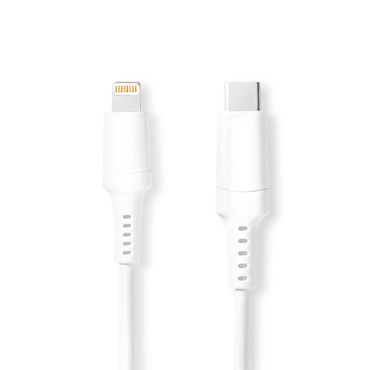 Lightning Cable | USB 2.0 | Apple Lightning, 8-pin | USB-C™ Male | 480 Mbps | Nickel Plated | 1.00 m | Round | PVC | White | Box