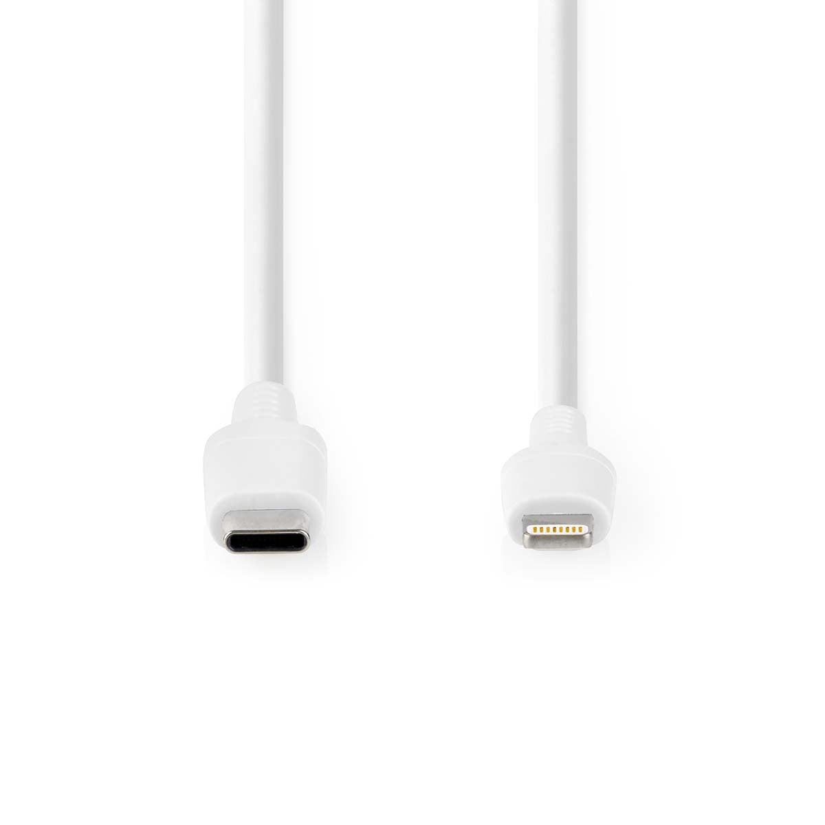 Lightning Cable | USB 2.0 | Apple Lightning, 8-pin | USB-C™ Male | 480 Mbps | Nickel Plated | 1.00 m | Round | PVC | White | Box