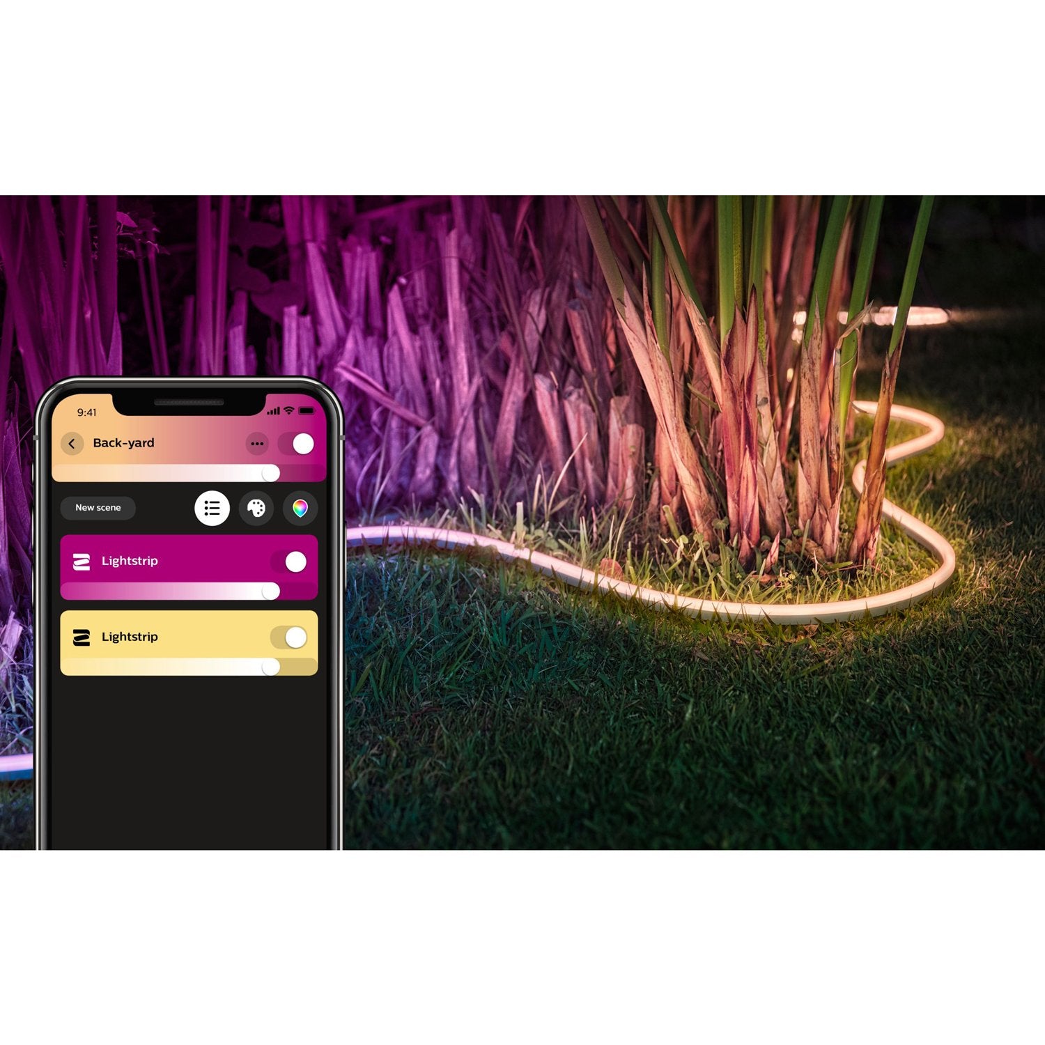 Lightstrip Outdoor 5m Color/White Ambient