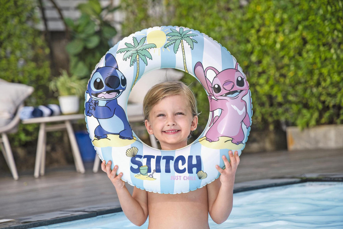 Lilo & Stitch Kids Swim Tube, 56 cm Inflatable Pool Float
