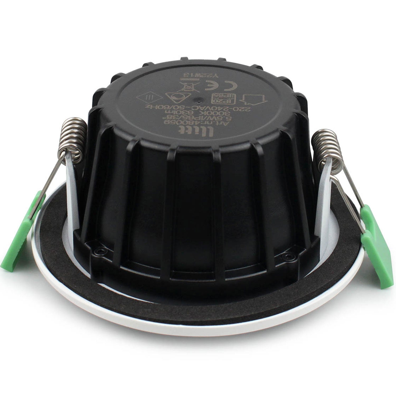 Lisa Dimmable Recessed downlight 3000K 600lm IP65 1-pack White