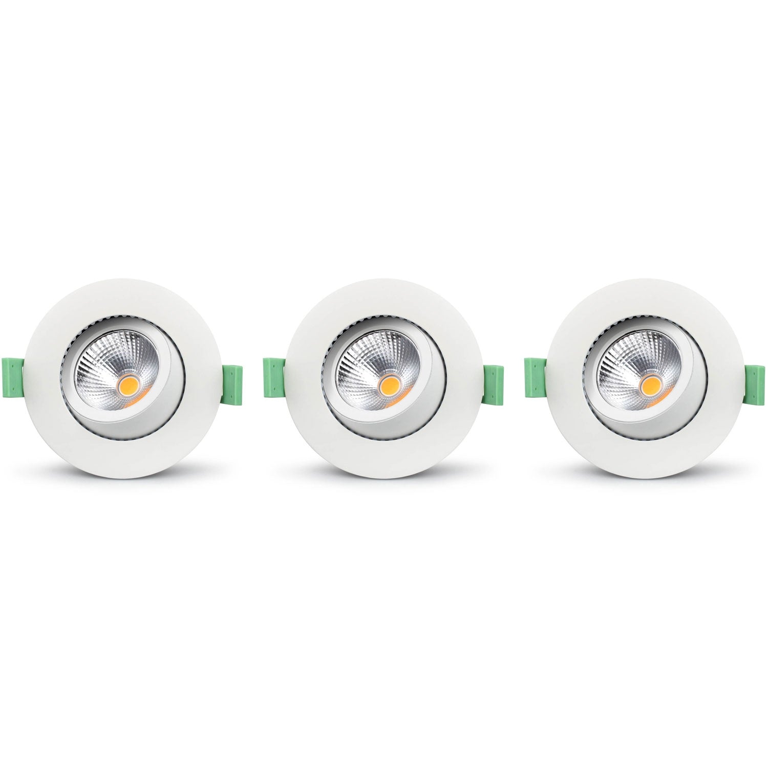 Lisa Dimmable Recessed downlight 3000K 600lm IP65 3-pack White