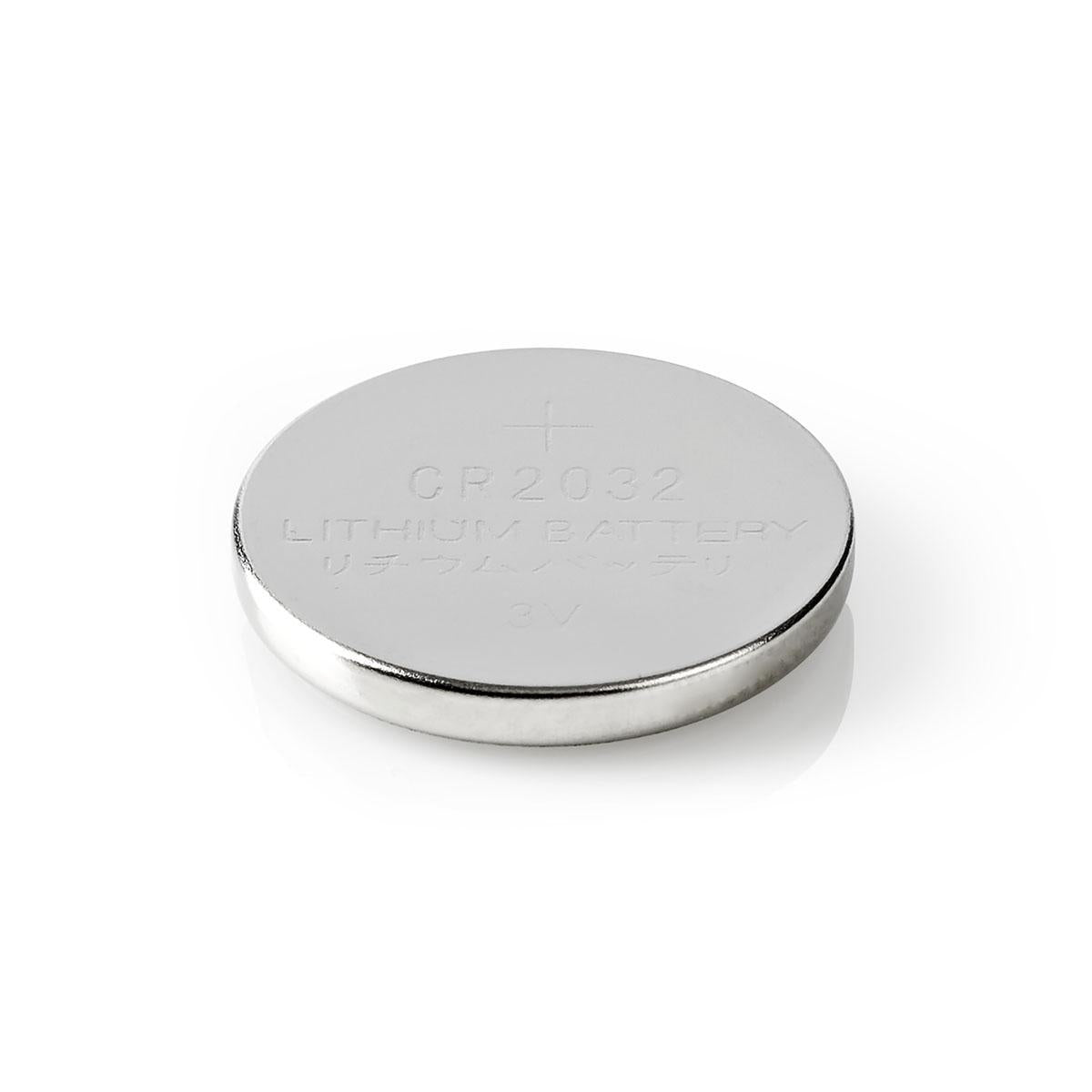 Lithium button cell battery CR2032 | 3 V DC | 5-Blister | Silver