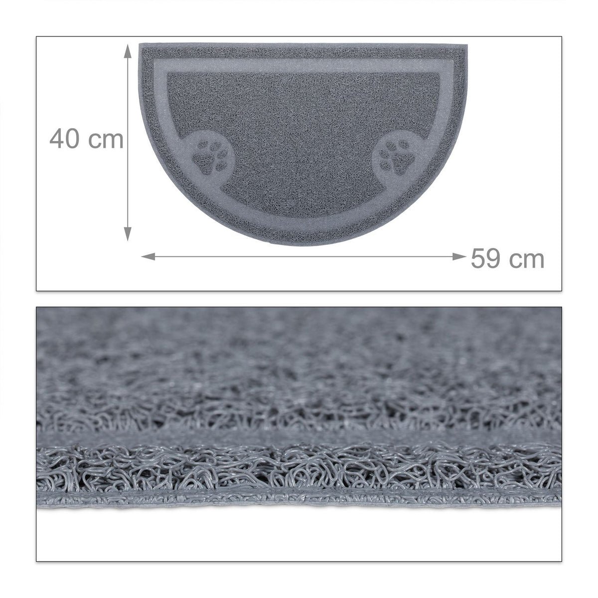 Litter box mat
