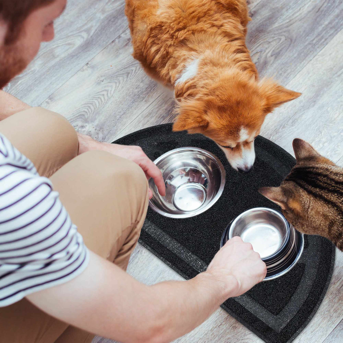 Litter box mat