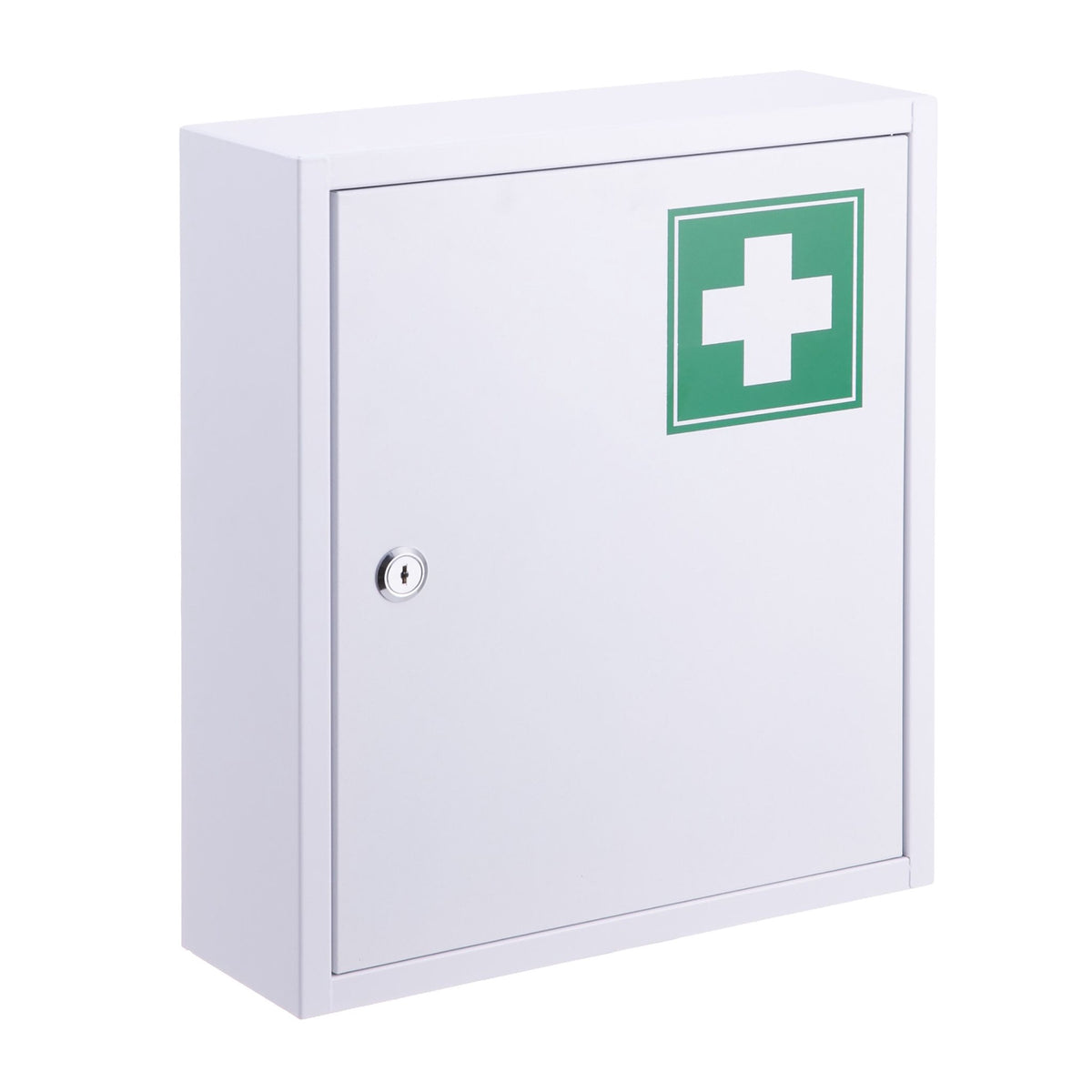 Lockable Medicine Cabinet – 3 Compartments, Wall-Mount