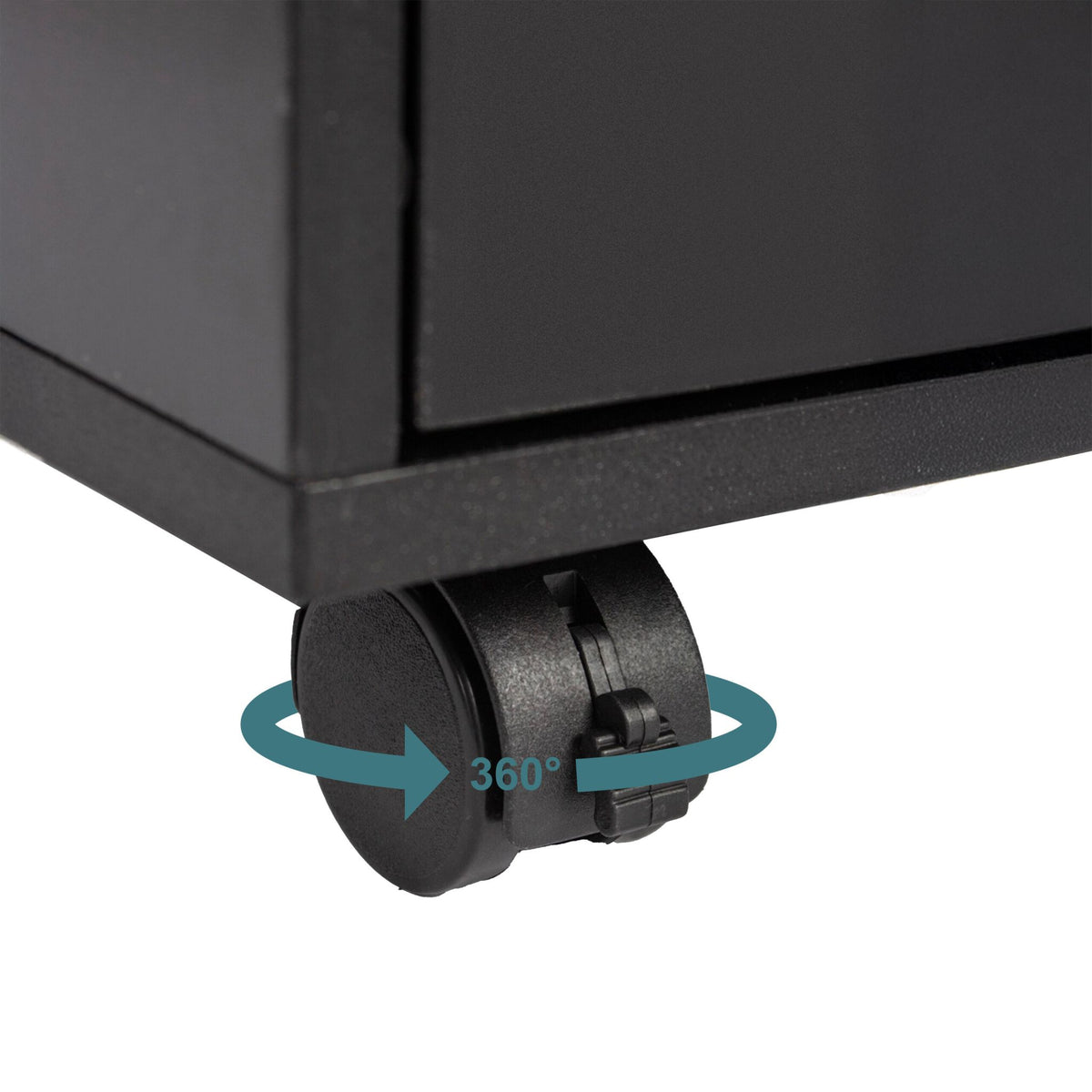 Lockable Mobile Pedestal with Drawer and Compartment