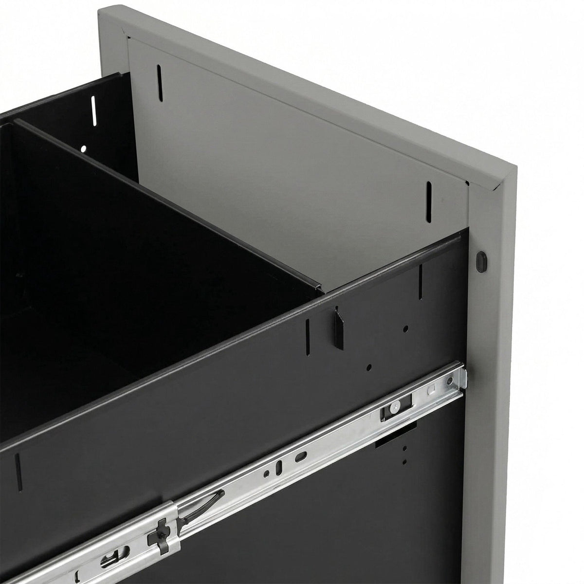 Lockable Steel Rolling File Cabinet, 3 Drawers