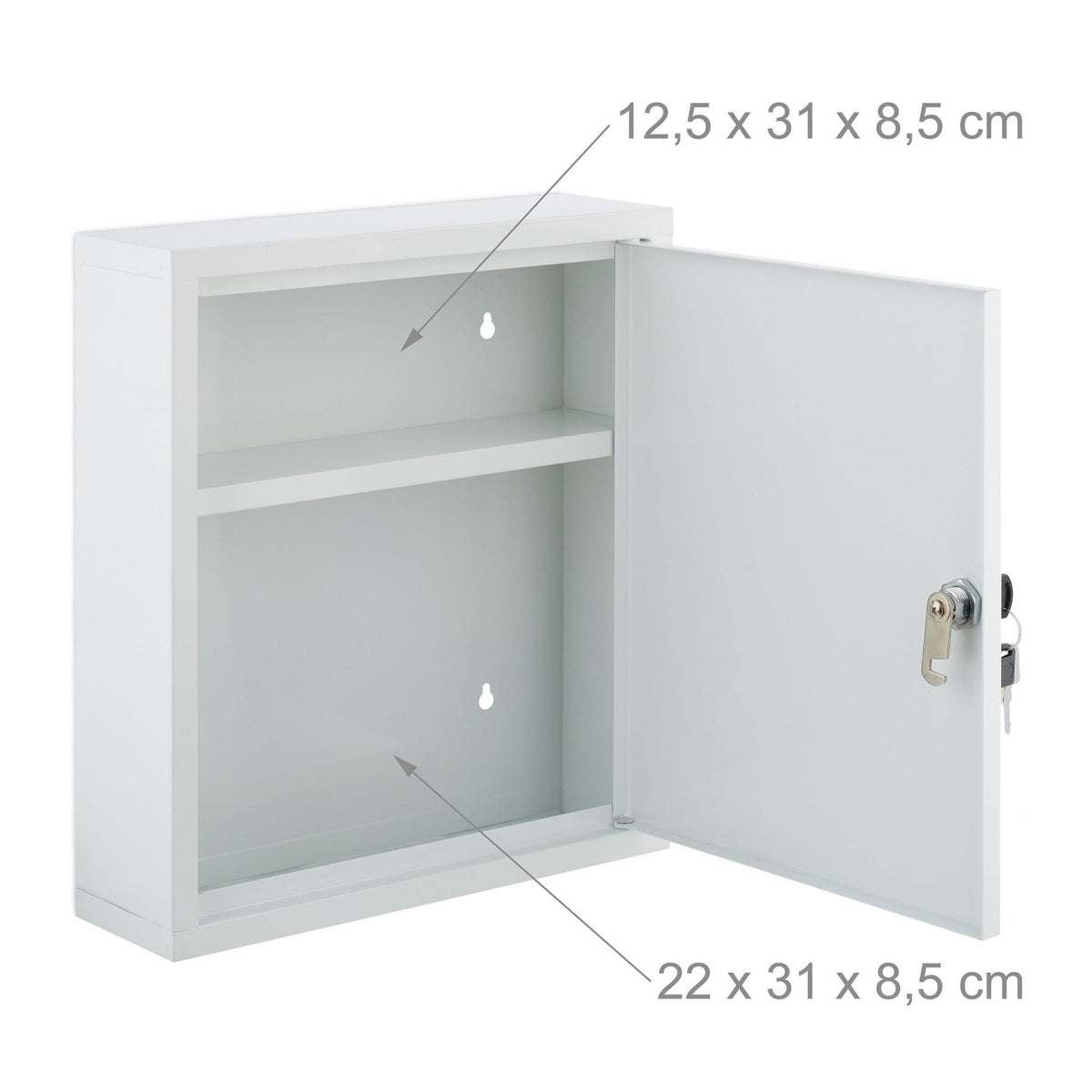 Lockable medicine cabinet