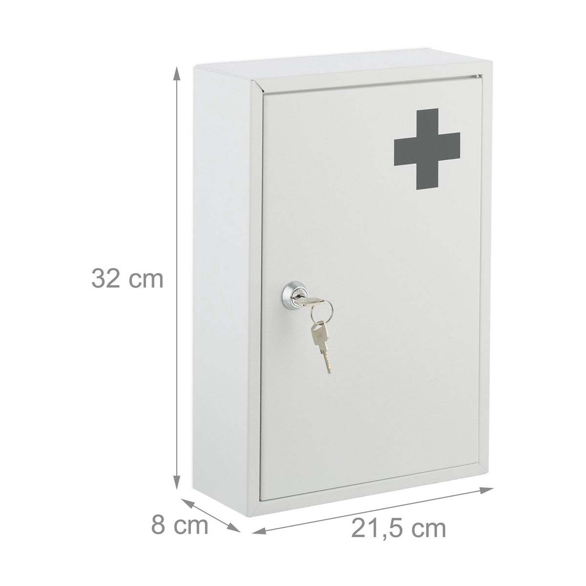 Lockable medicine cabinet