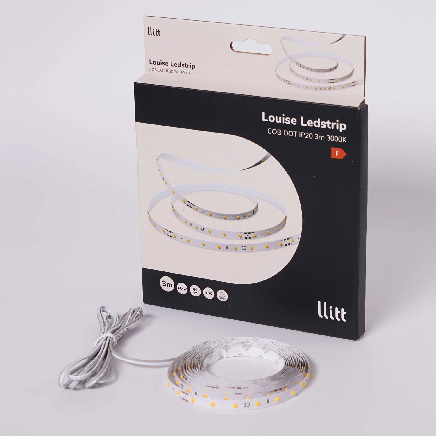 Louise Ledstrip COB-LED DOT without transformer IP20 3m??? 3000K???