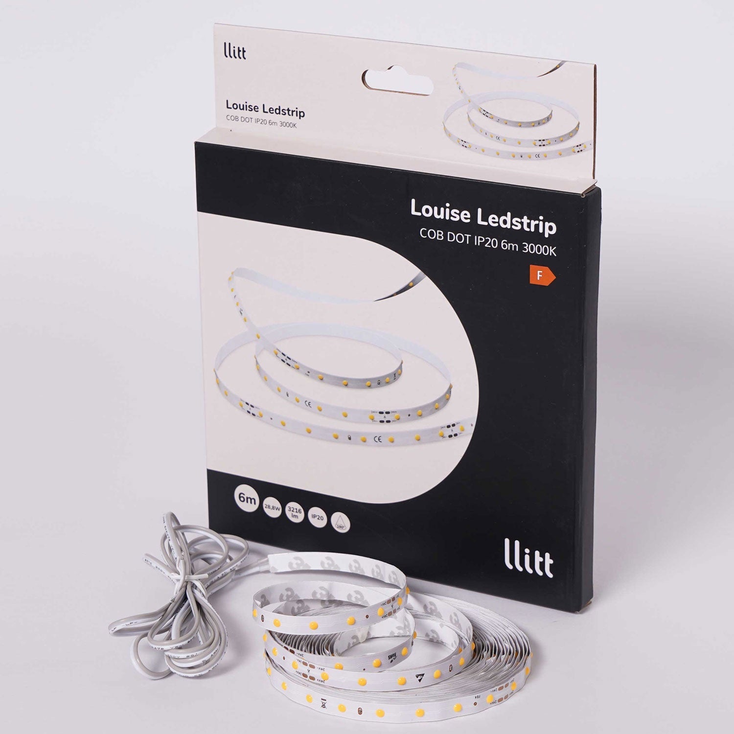 Louise Ledstrip COB-LED DOT without transformer IP20 6m??? 3000K???