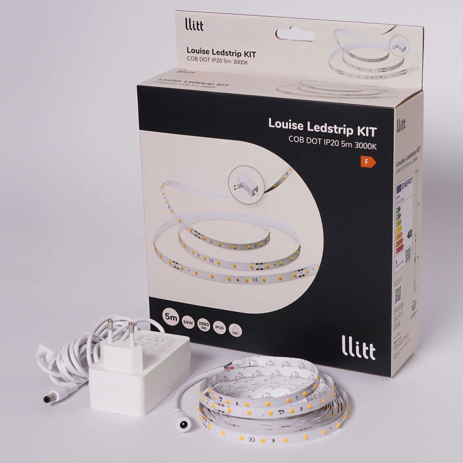 Louise Ledstrip kit COB-LED DOT IP20 5m??? 3000K???