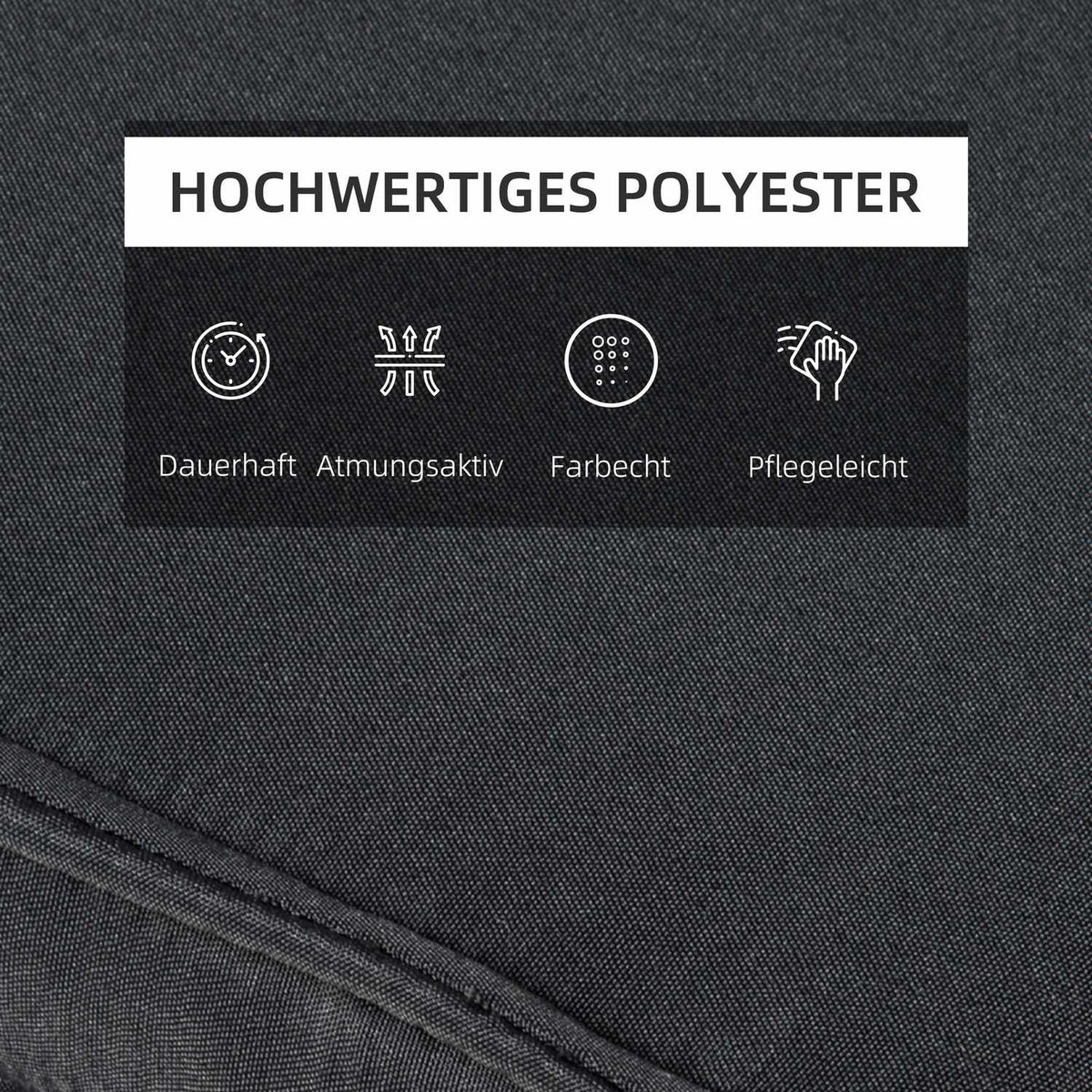 Lounger Cushion Lounger Cushion Garden Lounger With Removable Pillow Cover Polyester + Cotton Fiber Gray 198 X 53 X 5 Cm