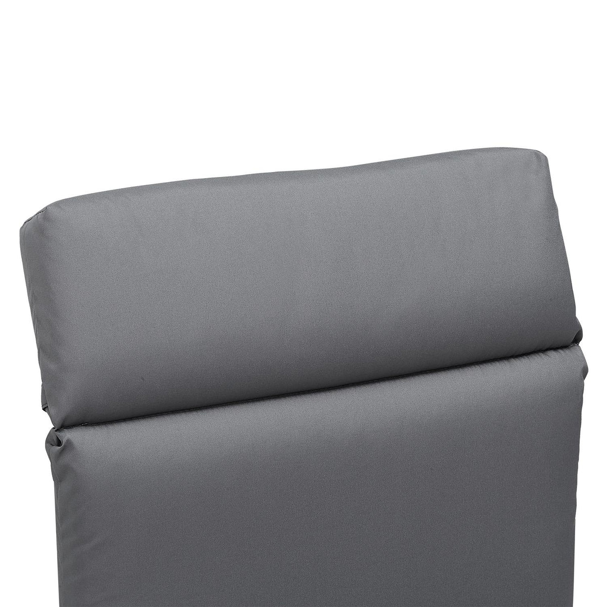 Lounger Cushion, Lounger Cushion, Sun Lounger Cushion, Garden Lounger, Cushion Cover, Polyester, Dark Gray, 196 X 55 X 8 Cm