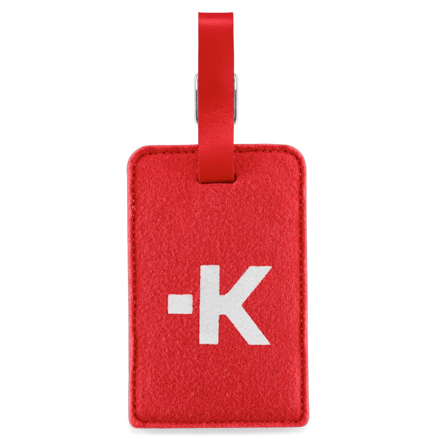 Luggage tag Red