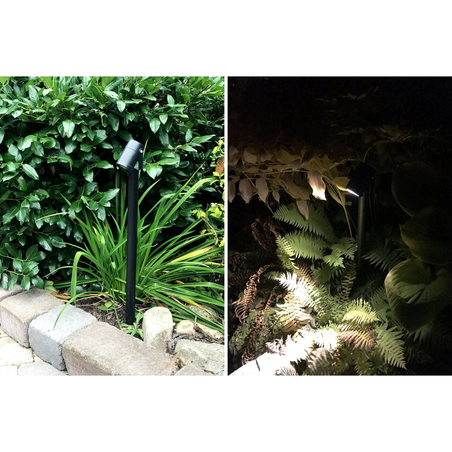 Luna with 65 cm bollard Black