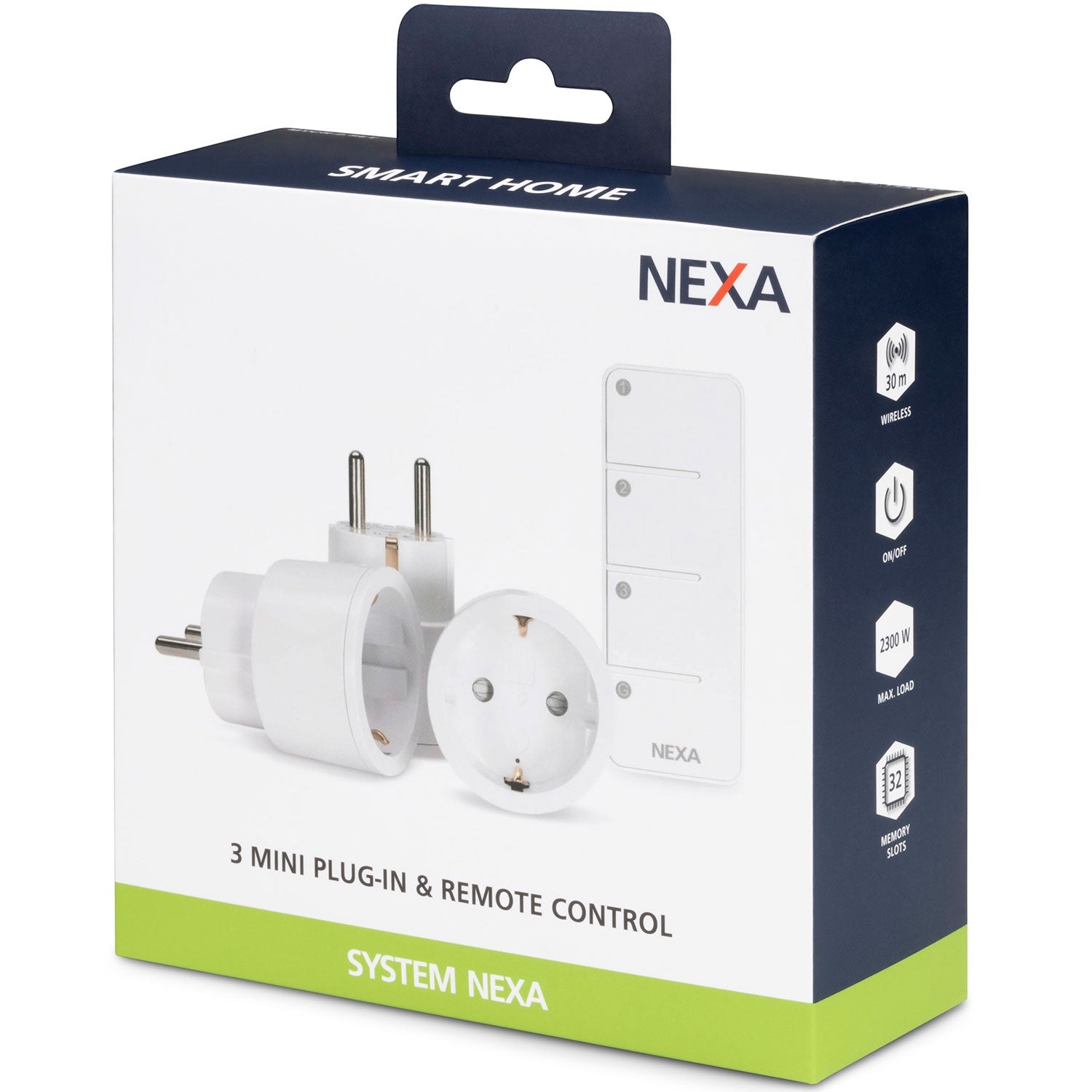 MYCR-2/SET 3 x mini plug-in On/Off incl remote control