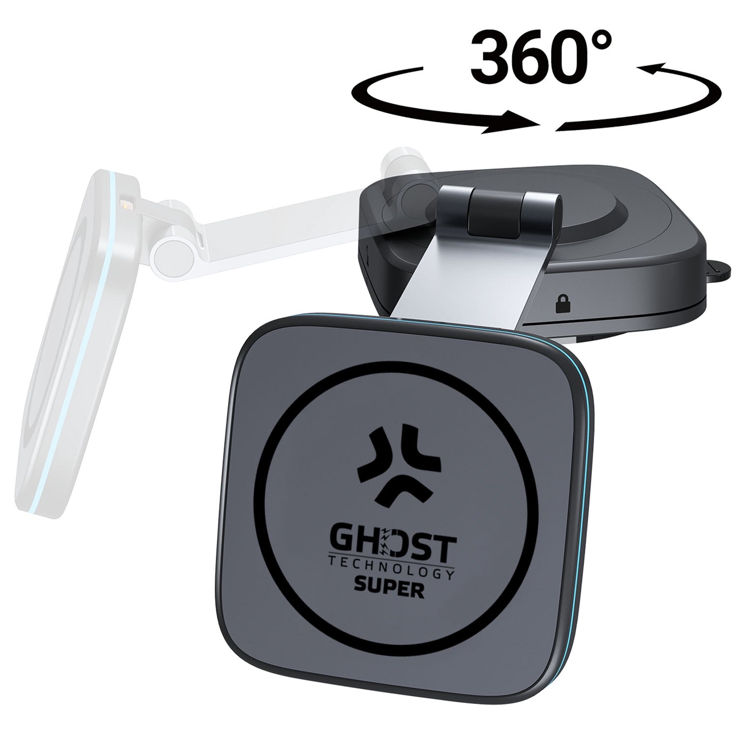 MagSafe-Compatible Magnetic Phone Mount, 15W Charger