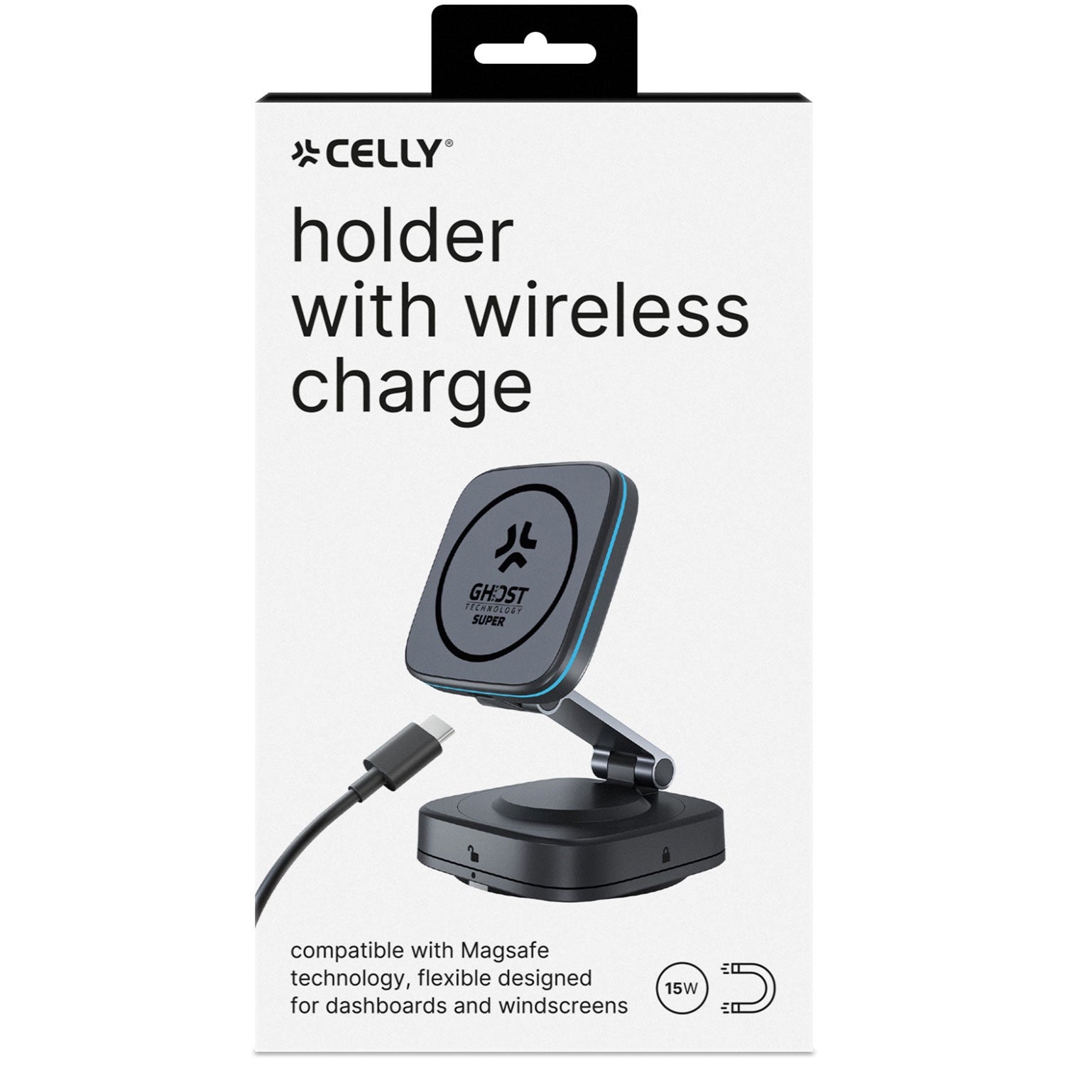 MagSafe-Compatible Magnetic Phone Mount, 15W Charger