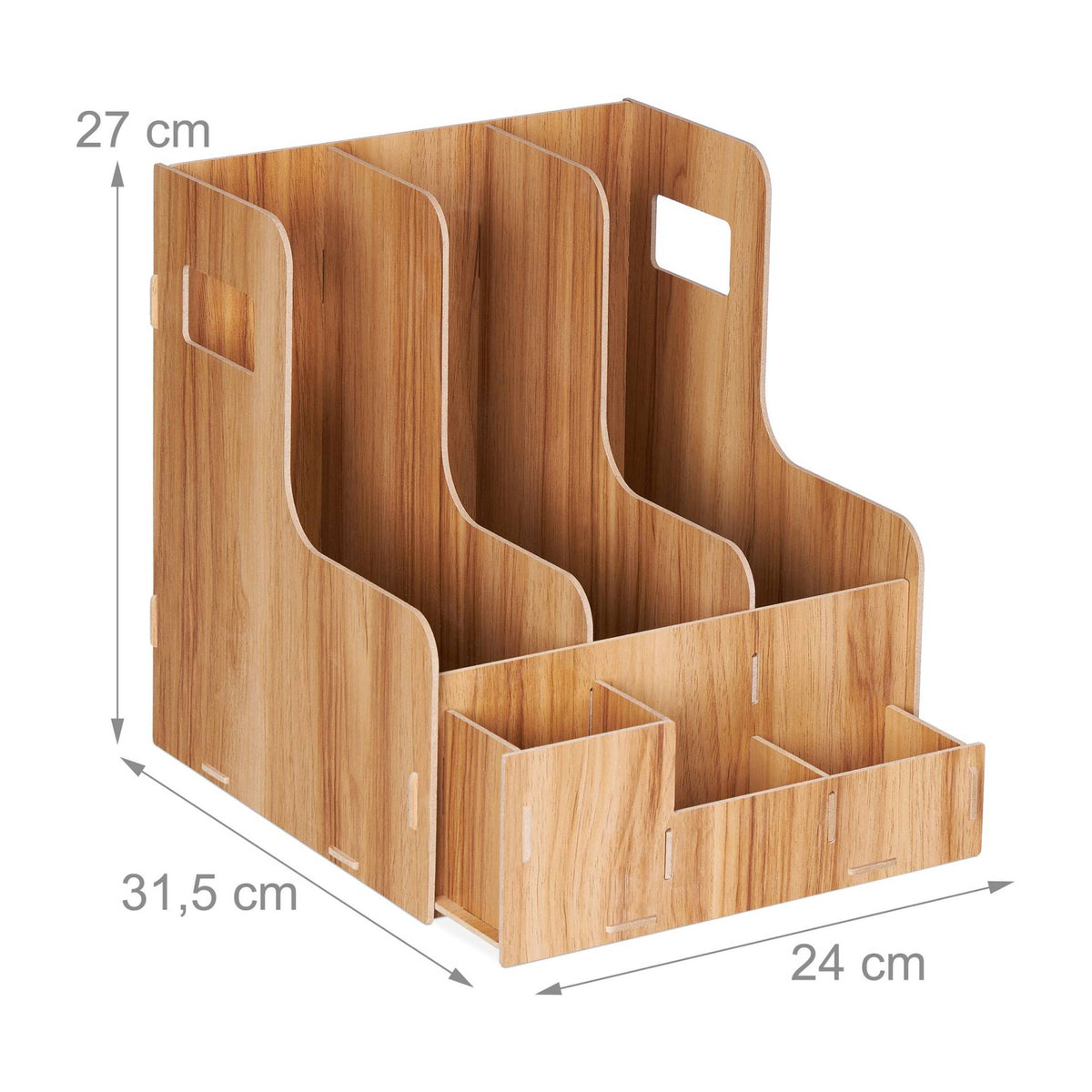 Magazine and tool box with 3 compartments