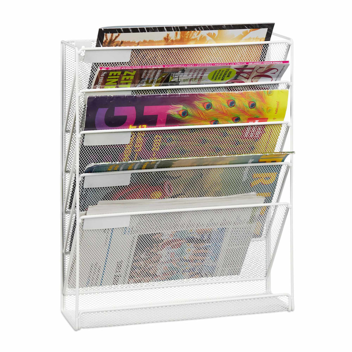 Magazine holder wall