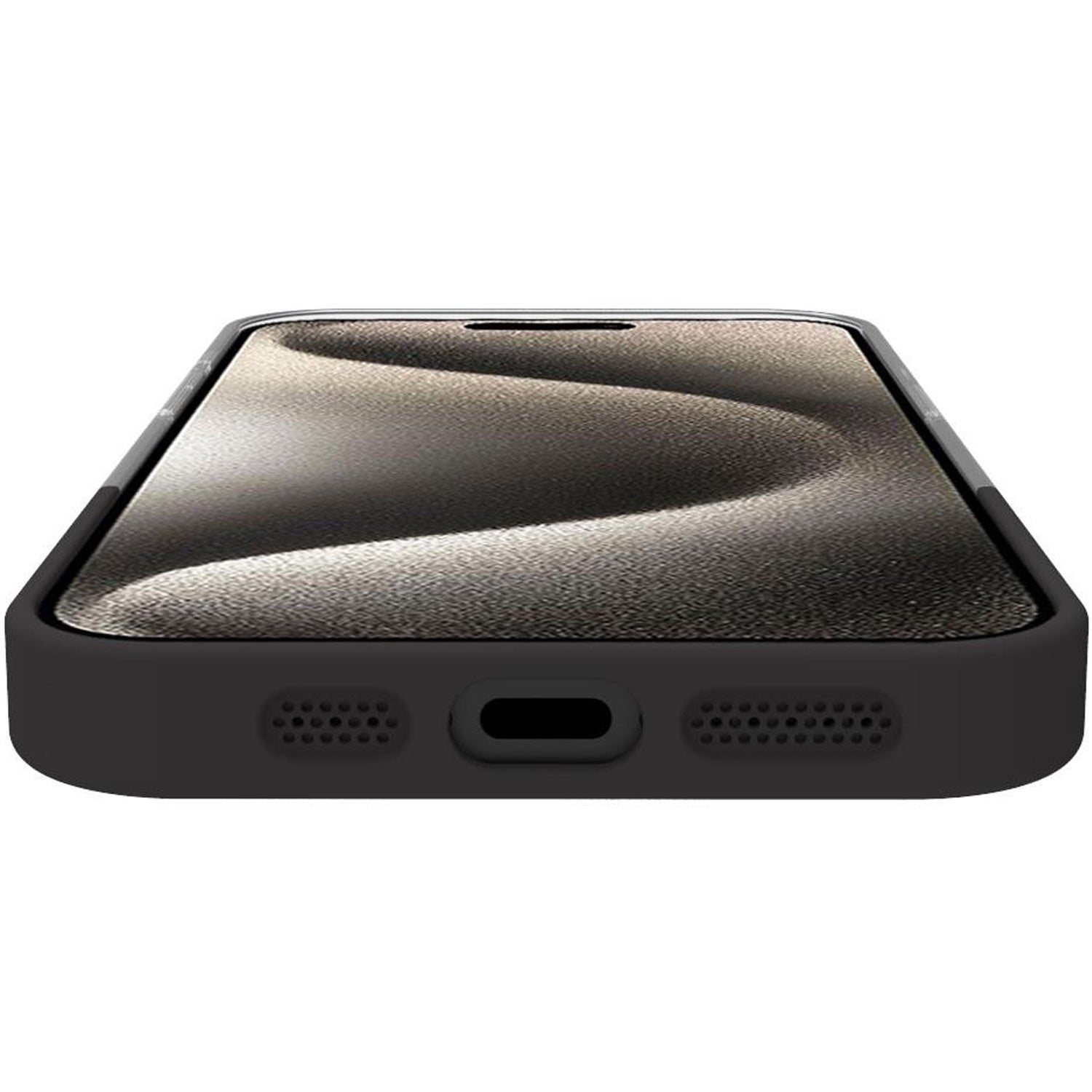 Magdual MagSafe compatible case iPhone 16 Black + Transparent