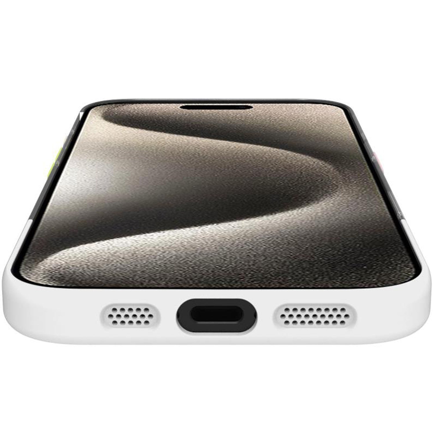 Magdual MagSafe compatible case iPhone 16 White + Transparent