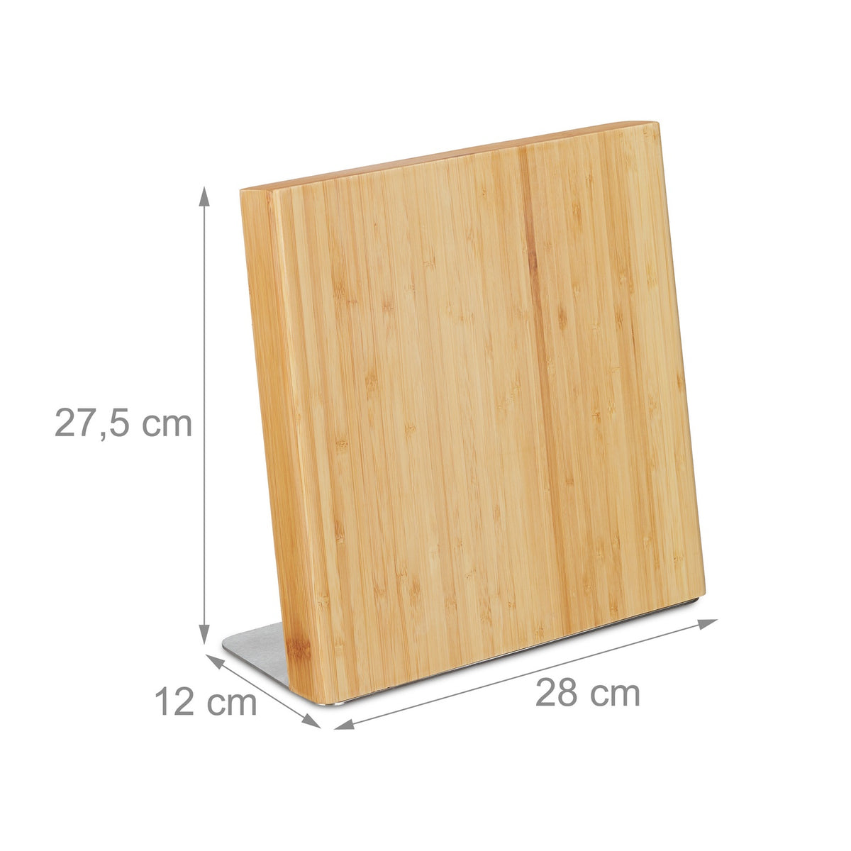 Magnetic Bamboo Knife Block – Space-Saving Kitchen Storage
