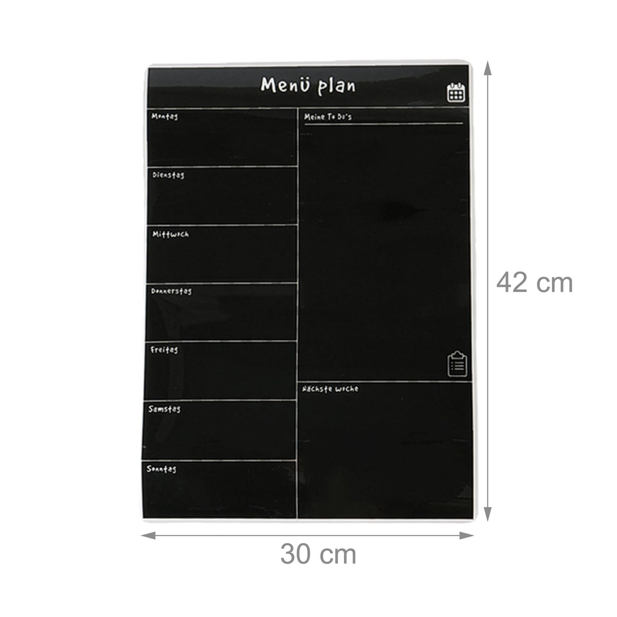 Magnetic Fridge Meal Planner, Weekly Organizer, Wipeable Surface