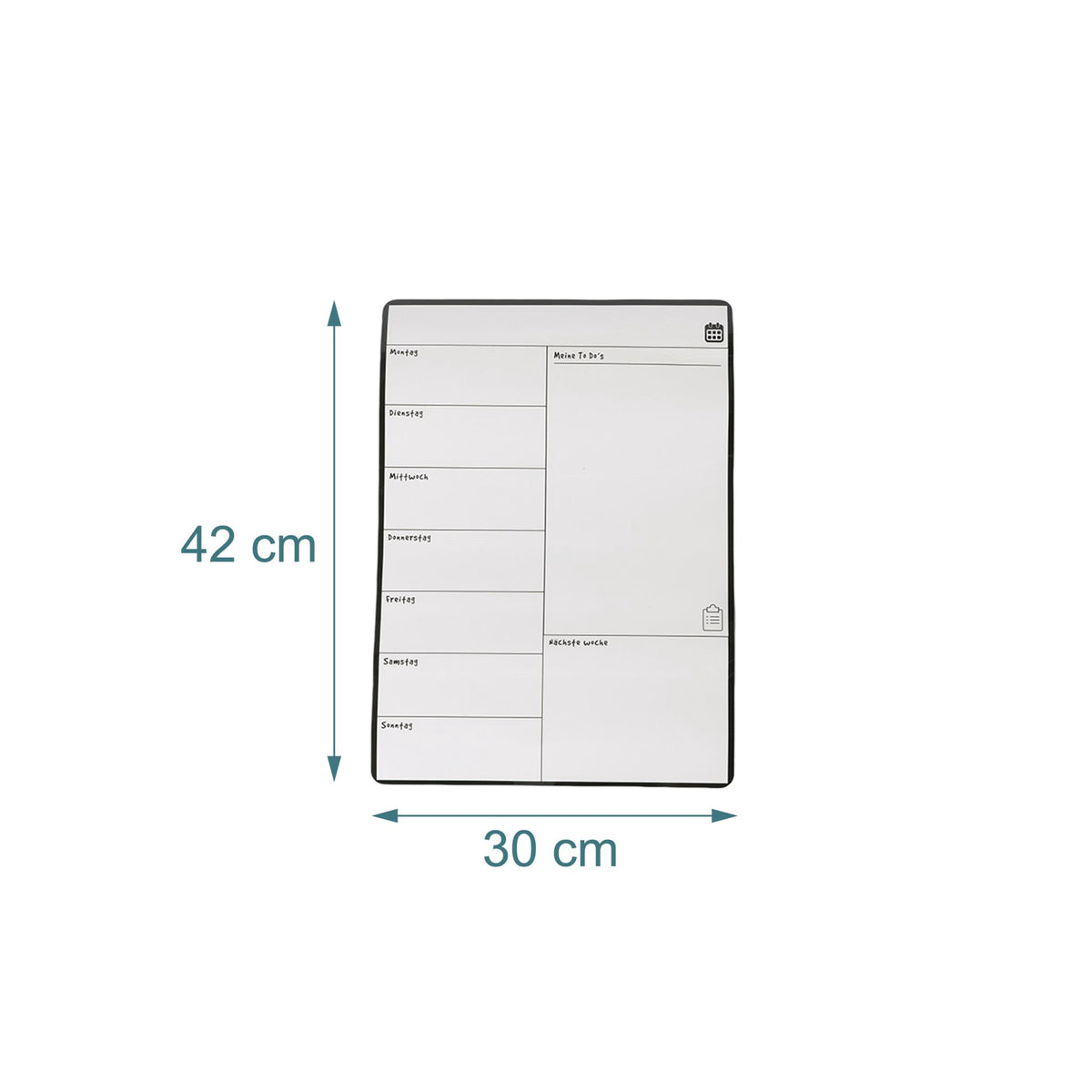 Magnetic Meal Planner Board for Fridge, Wipe-Clean Surface