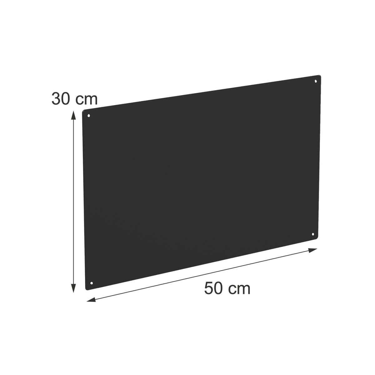 Magnetic Steel Wall Board, 50x30 cm – Chalk Markers Included