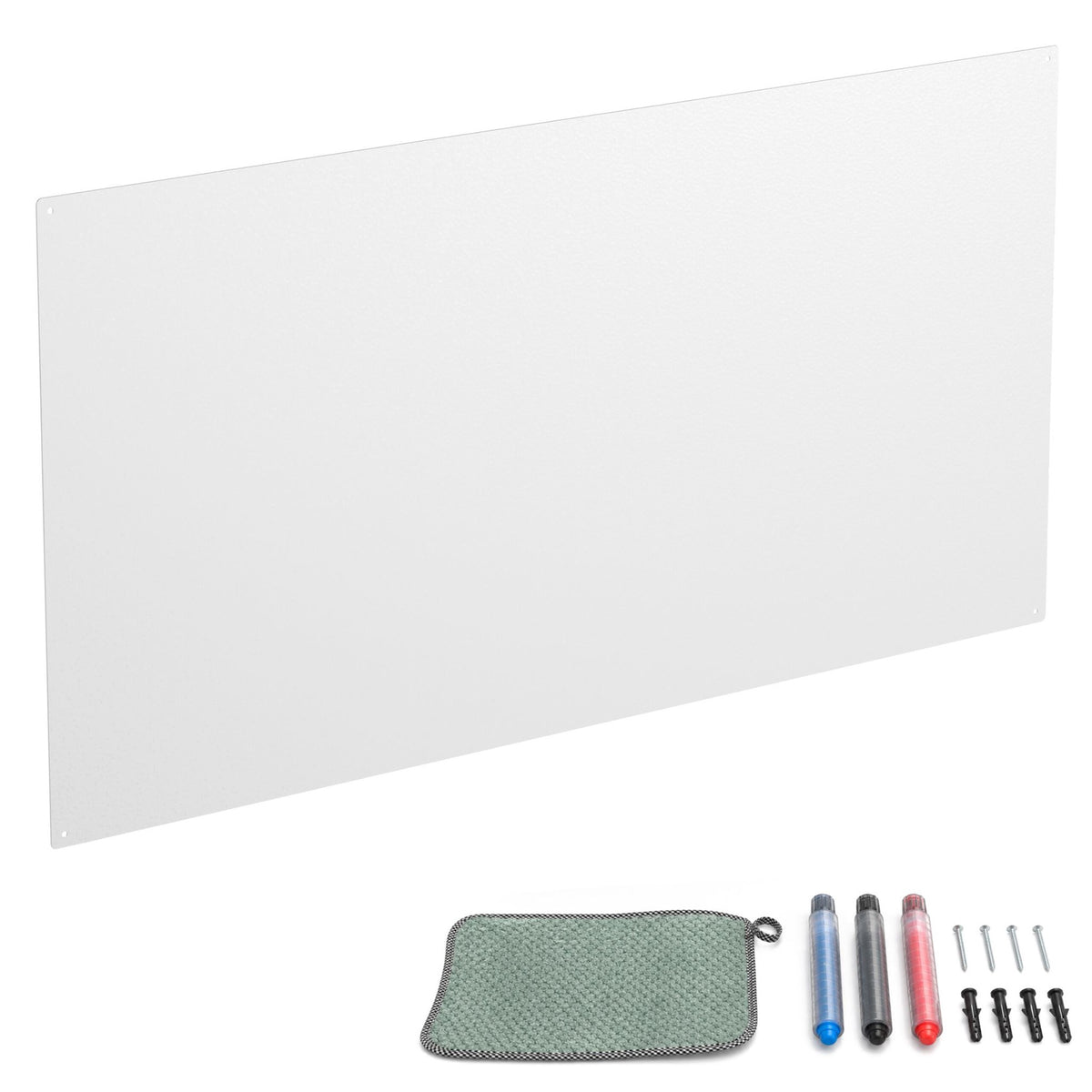 Magnetic Steel White Board, 50x100 cm, Wipe-Clean Surface