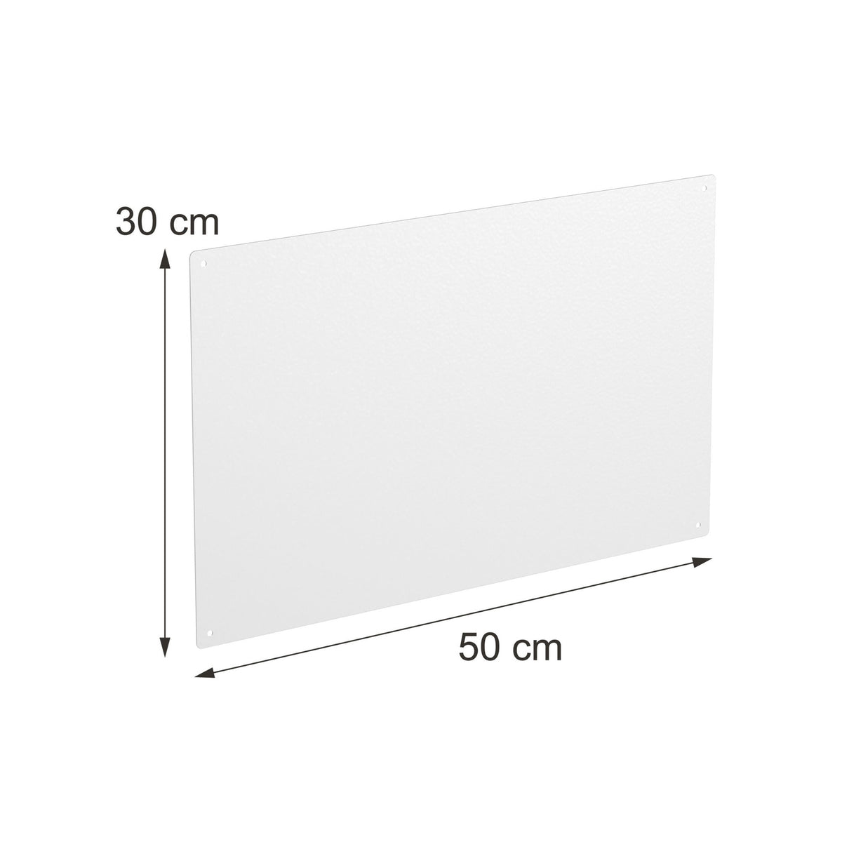 Magnetic Steel White Board, 50x30 cm, Wipe-Clean Surface