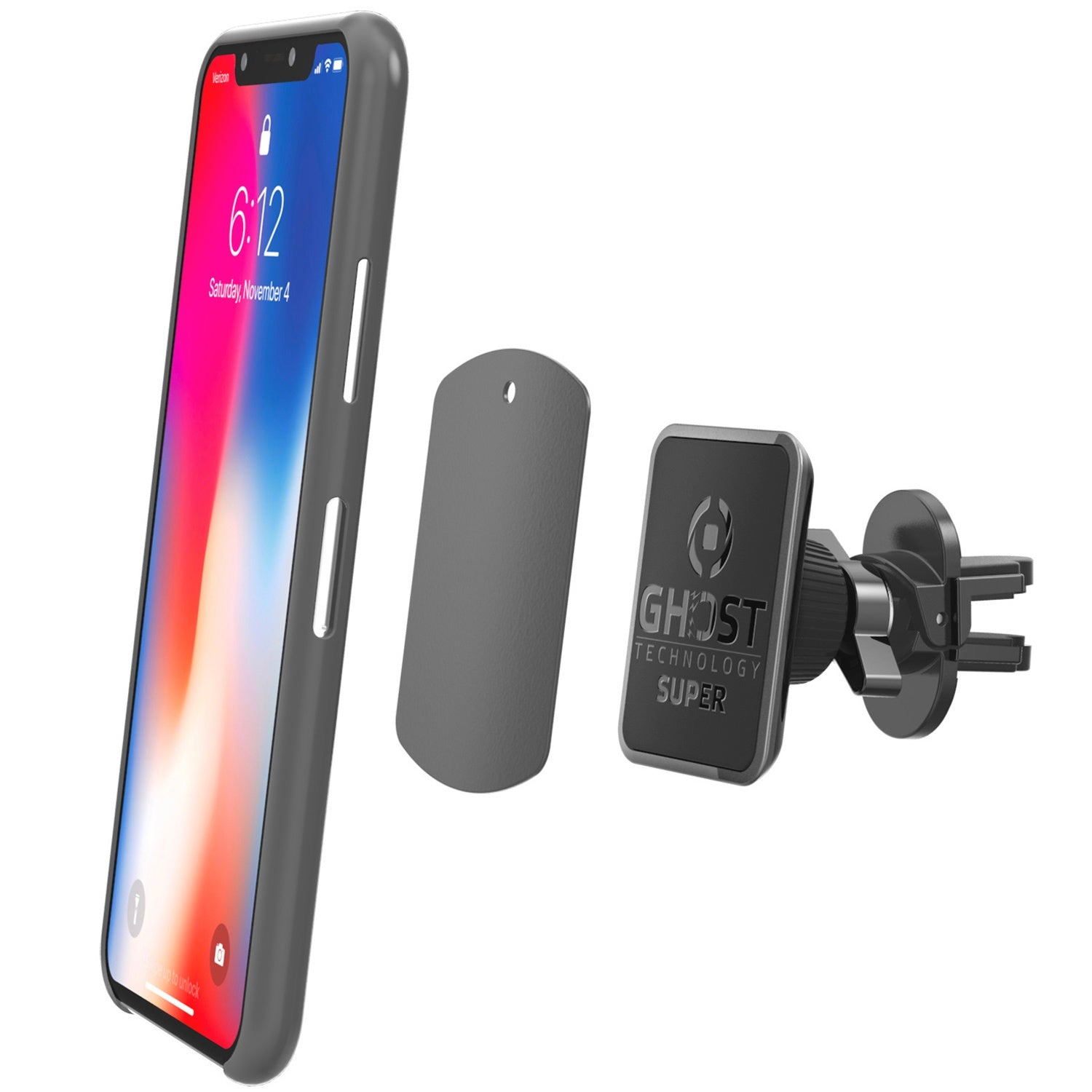 Magnetic car holder for fan grill