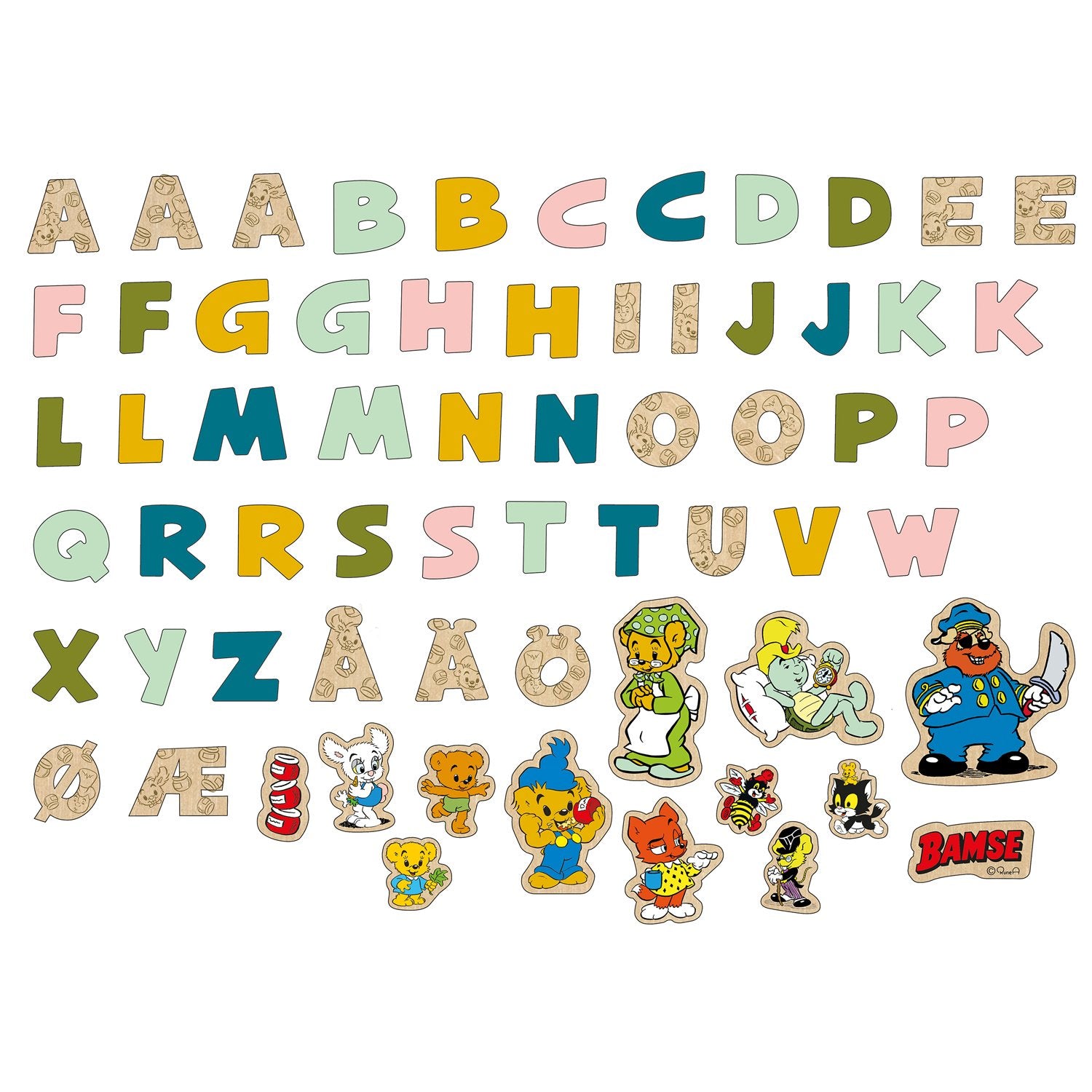 Magnetic letters and figures