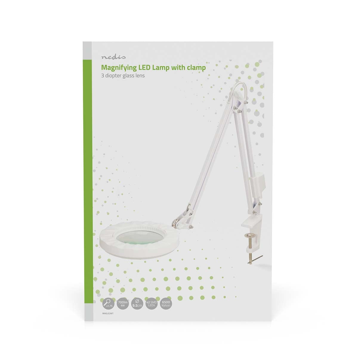 Magnifying Table Lamp | Lens strength: 3 Diopter | 6500 K | 6 W | 700 lm | White