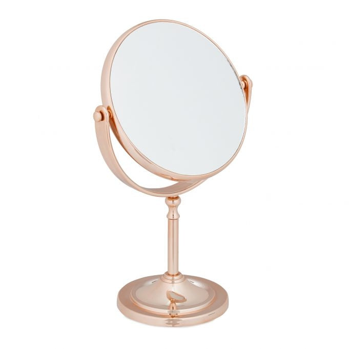 Magnifying mirror copper color