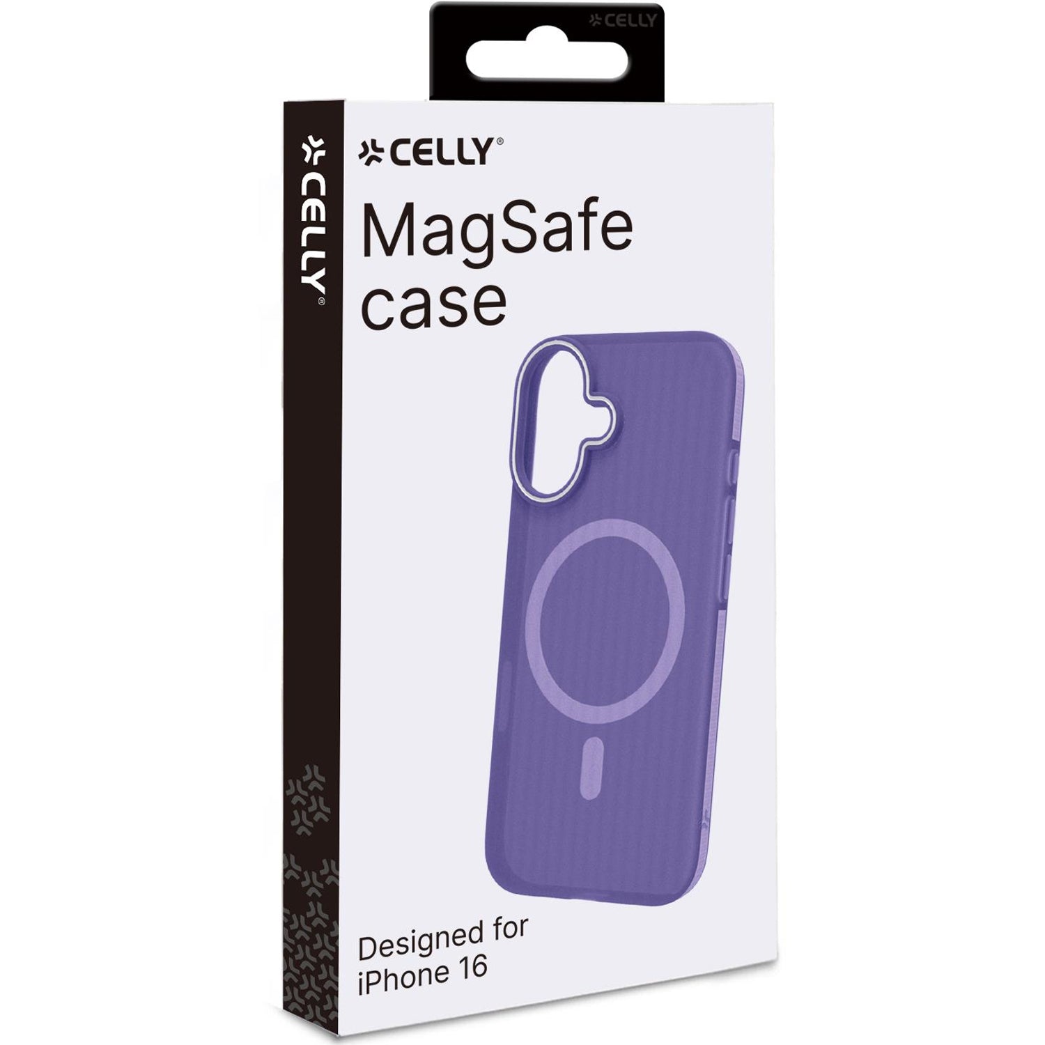 Magsuit MagSafe compatible case iPhone 16 semi-transparent Purple