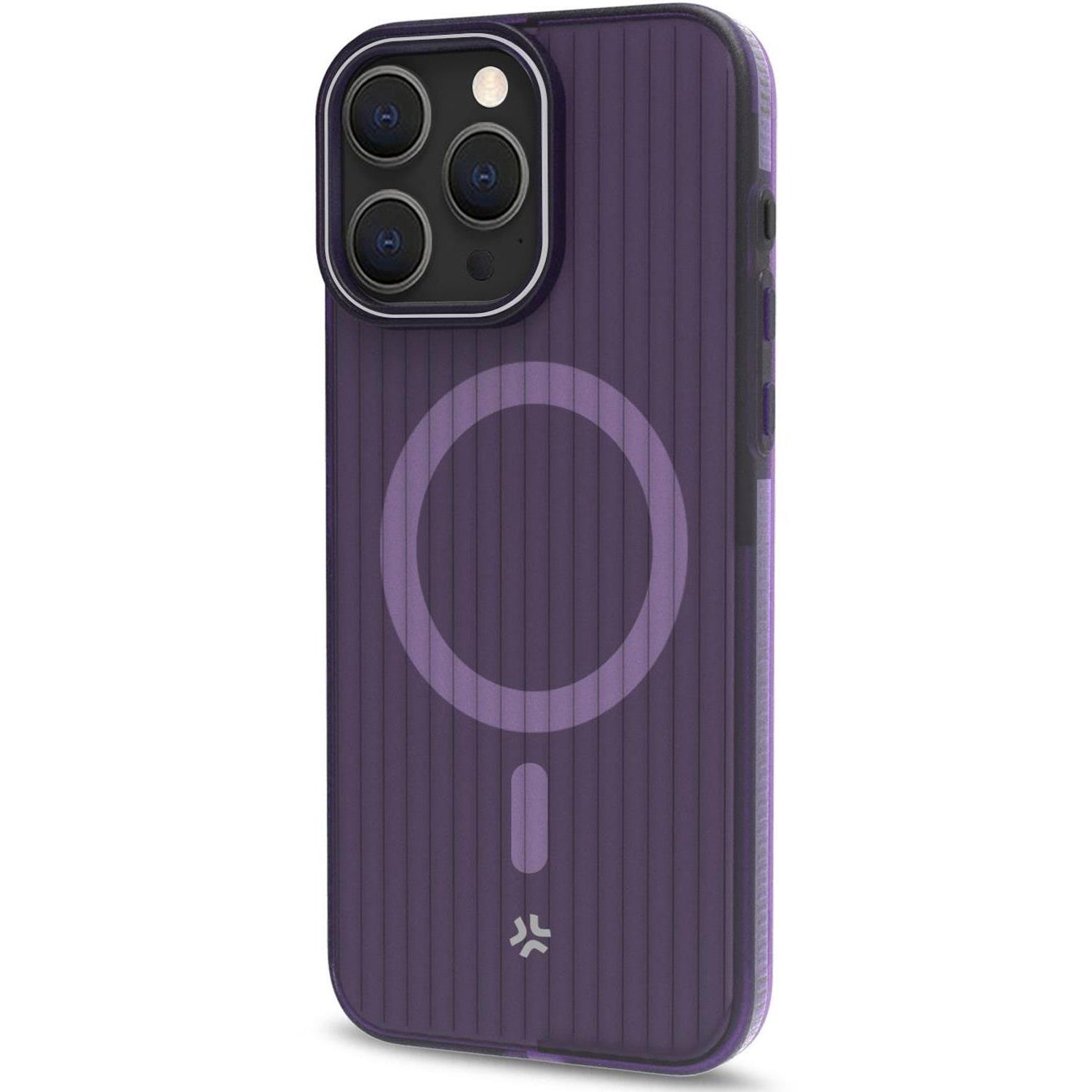 Magsuit MagSafe compatible case iPhone 16 semi-transparent Purple