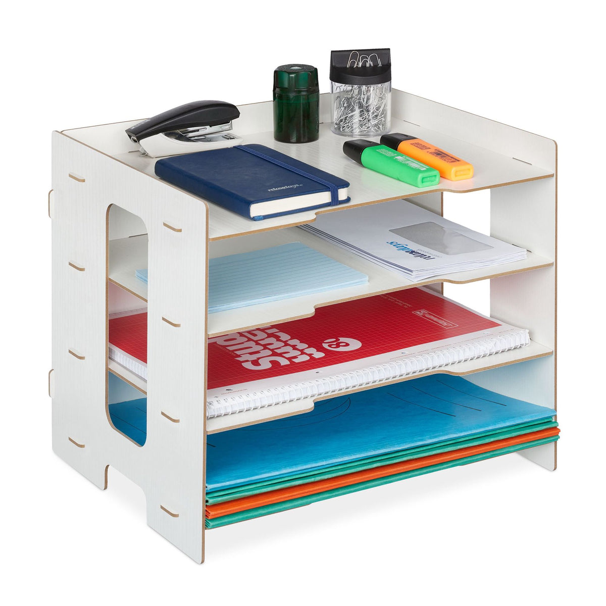 Mailbox in MDF with 3 compartments