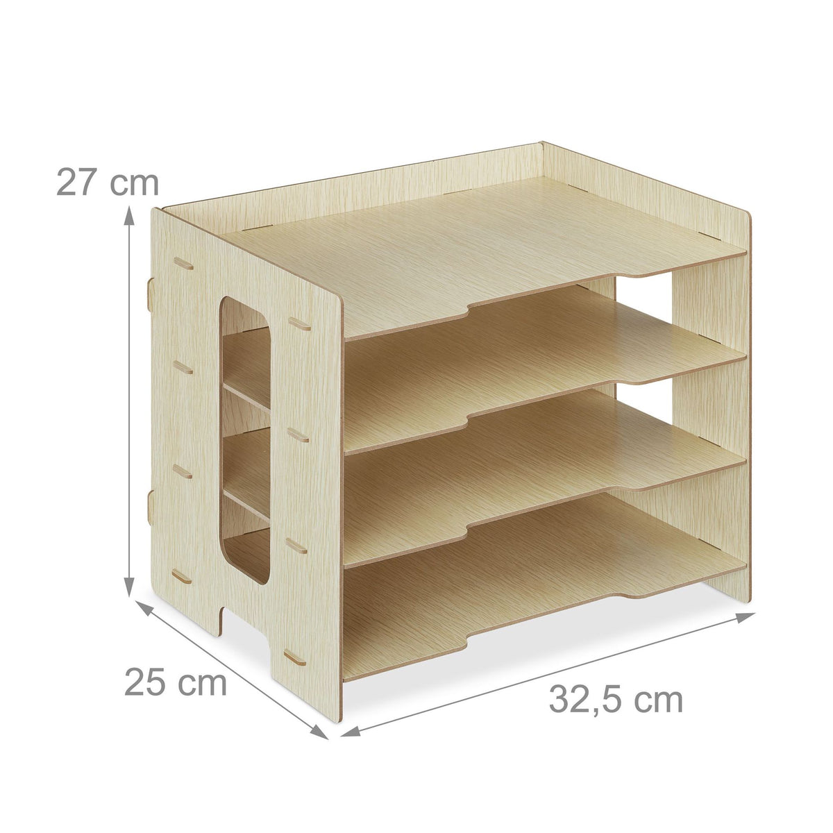 Mailbox in MDF with 3 compartments